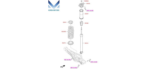 mobis rear shock absorbers hyundai sonata 2017-19